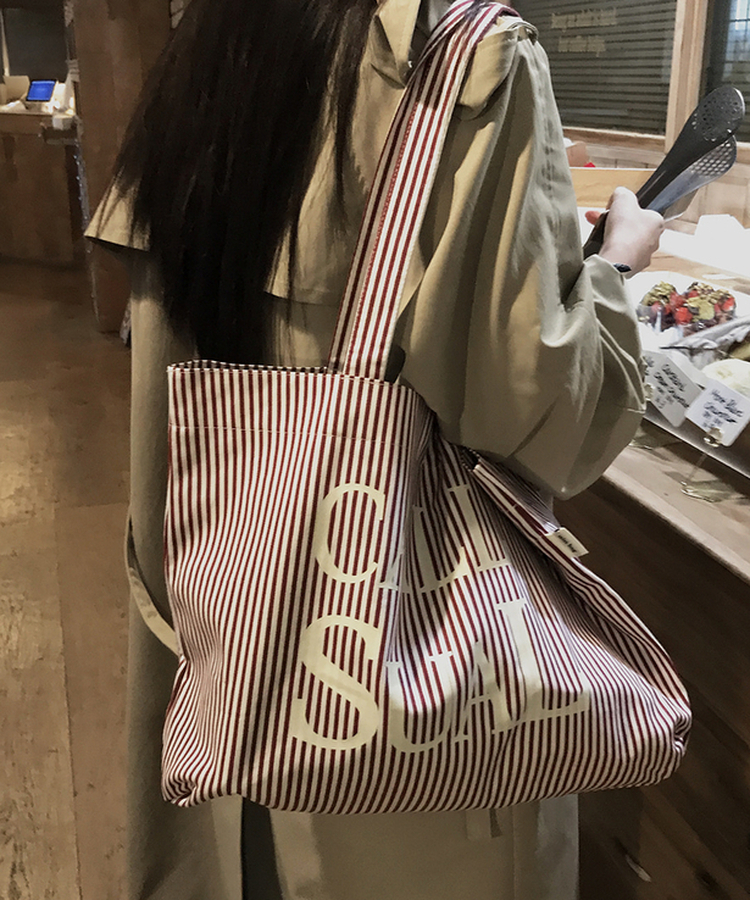 キャンバスエコバッグ(6color) RED