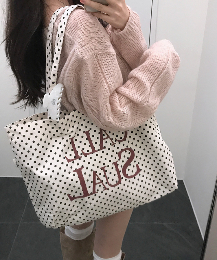 キャンバスエコバッグ(6color) IVORY