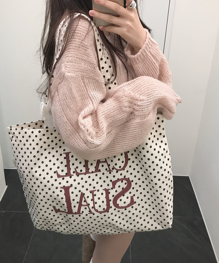 キャンバスエコバッグ(6color) IVORY