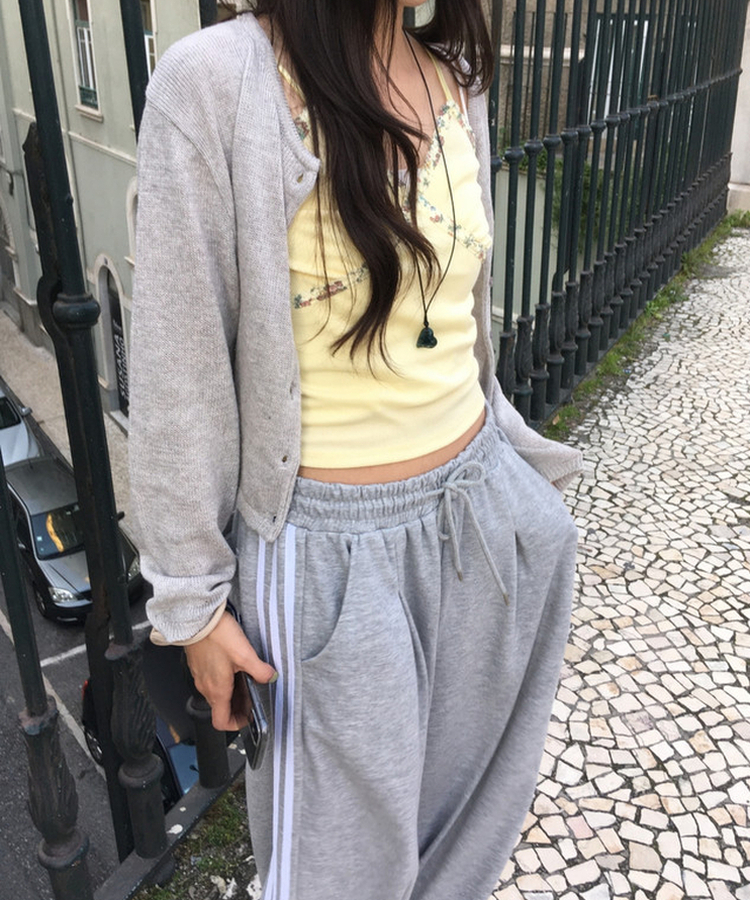 クロスフラワーキャミソール YELLOW