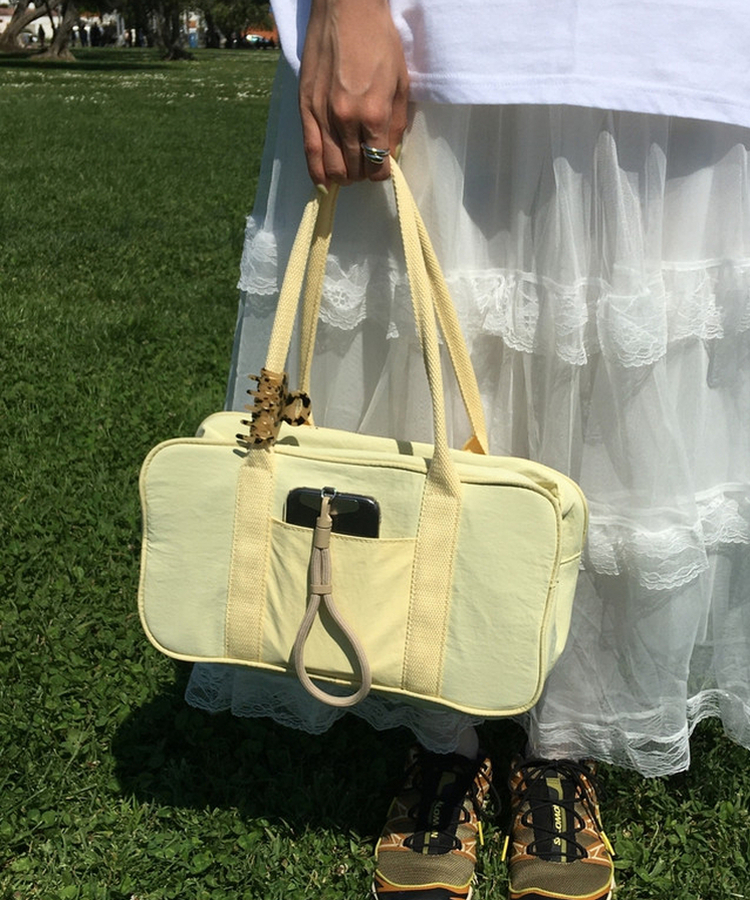 ナイロンカラーボストンバッグ(5color) YELLOW