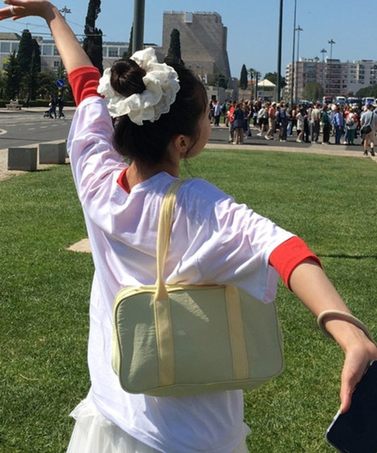 ナイロンカラーボストンバッグ(5color) YELLOW