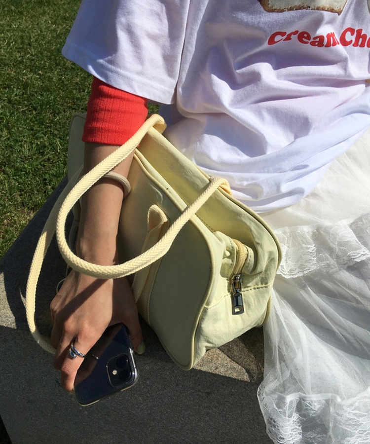 ナイロンカラーボストンバッグ(5color) YELLOW