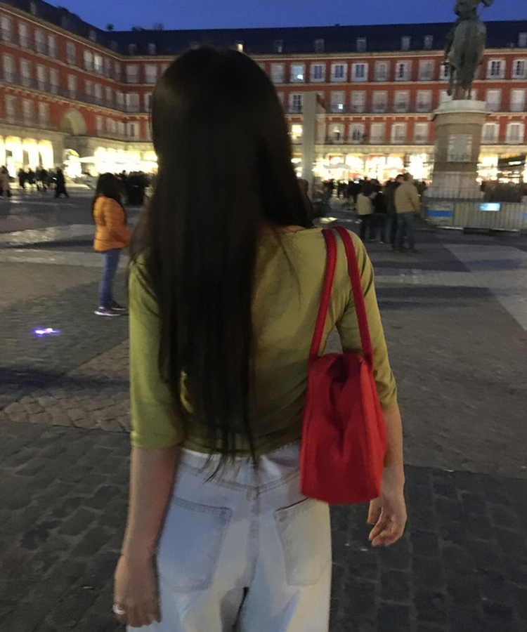 ナイロンカラーボストンバッグ(5color) RED