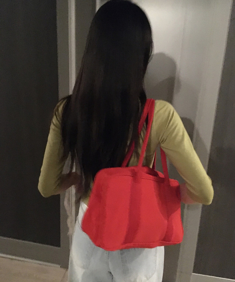 ナイロンカラーボストンバッグ(5color) RED