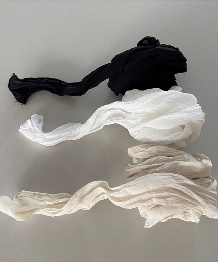 リングルシースルーロングスカーフ