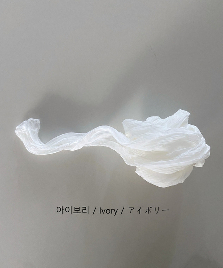 リングルシースルーロングスカーフ