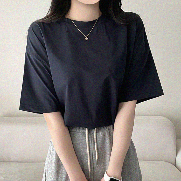 クーリングサマー半袖Tシャツ NAVY