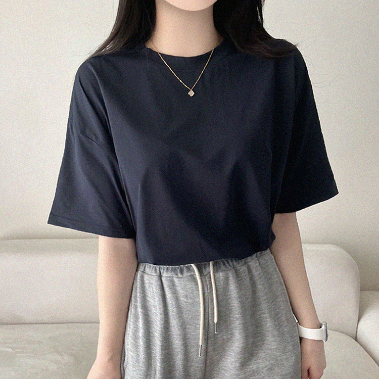 クーリングサマー半袖Tシャツ NAVY