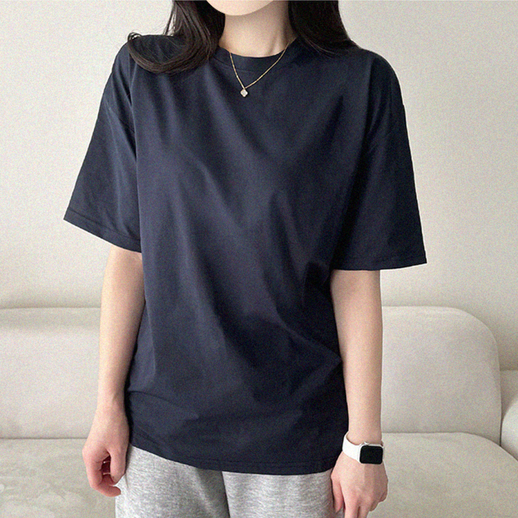 クーリングサマー半袖Tシャツ NAVY