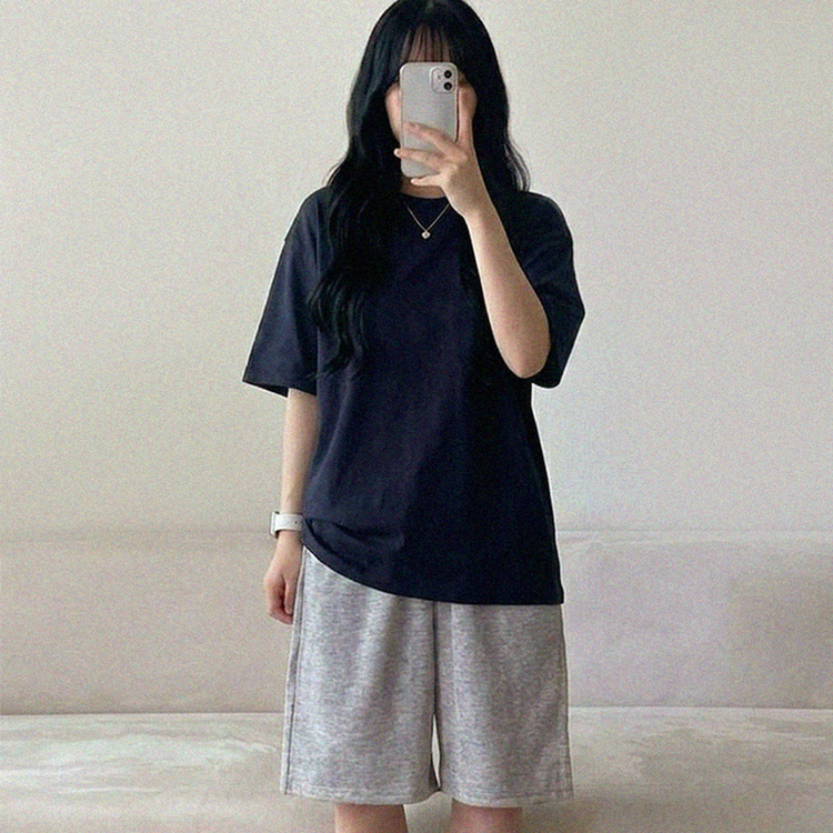 クーリングサマー半袖Tシャツ NAVY