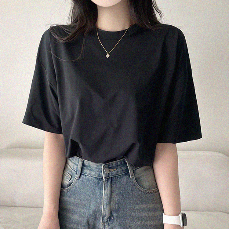 クーリングサマー半袖Tシャツ BLACK