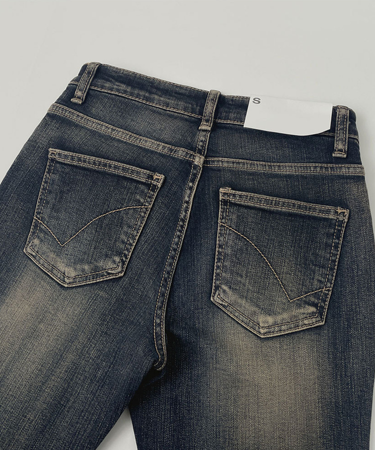 ビンテージブーツカットローデニムパンツ