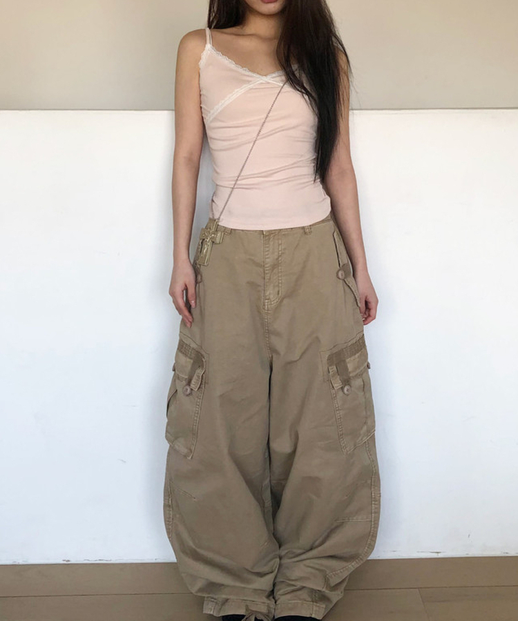 レースキャミソールスリーブレス(10color) PINK