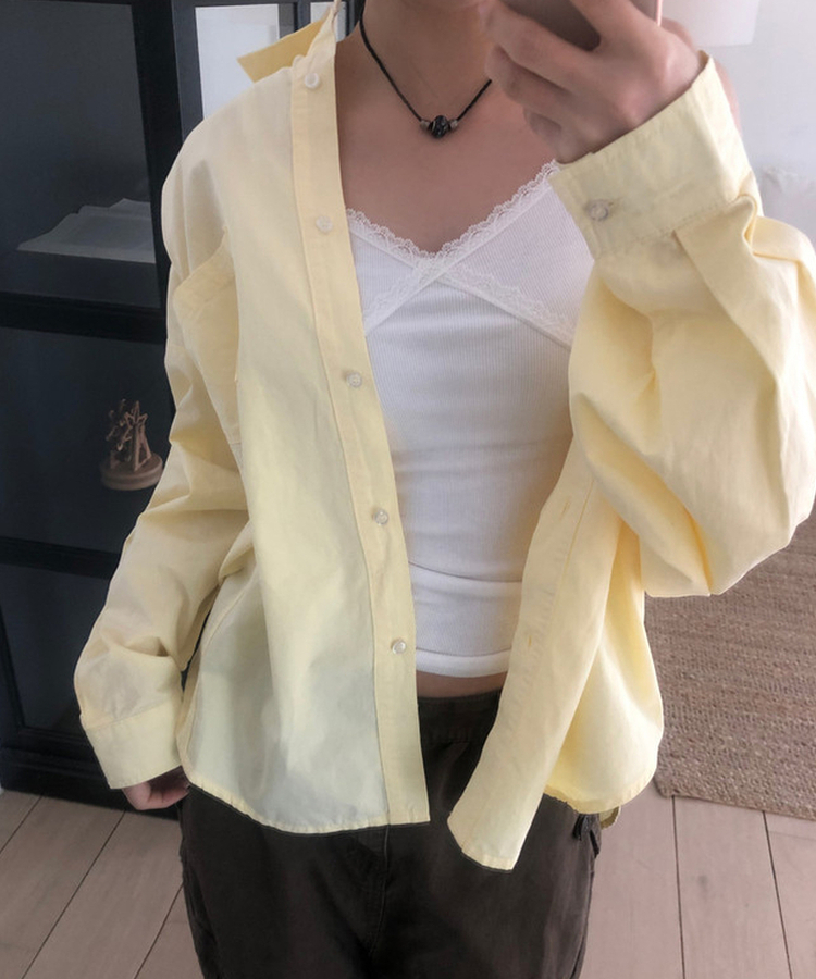 レースキャミソールスリーブレス(10color) WHITE