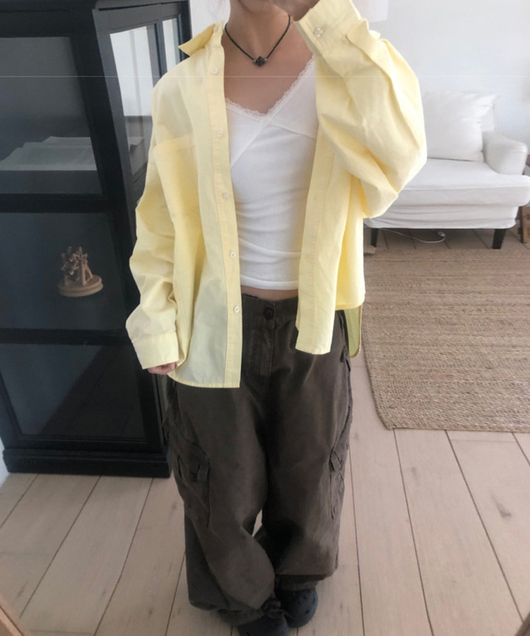 レースキャミソールスリーブレス(10color) WHITE