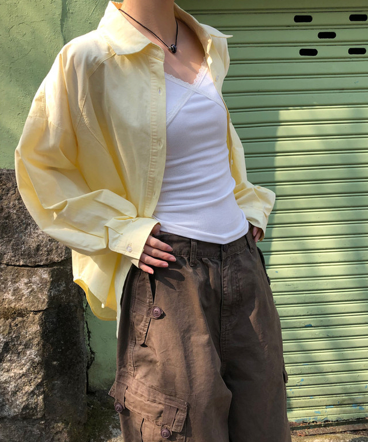 レースキャミソールスリーブレス(10color) WHITE