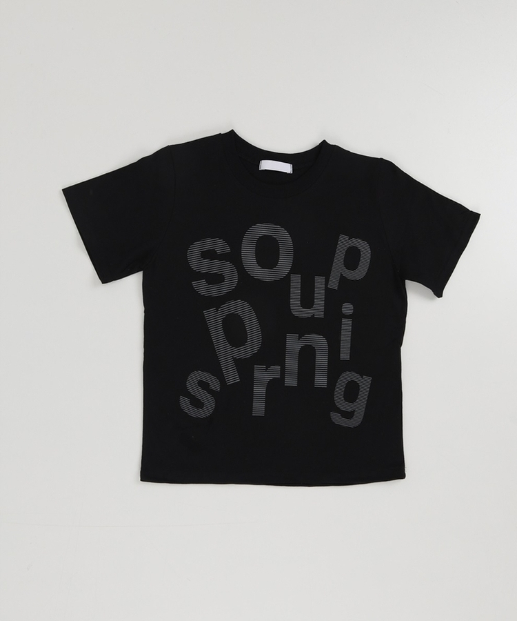 レタリング半袖Tシャツ