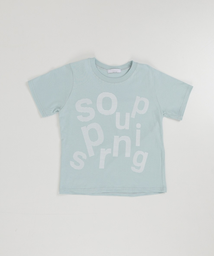 レタリング半袖Tシャツ