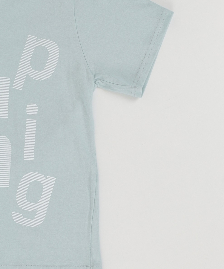 レタリング半袖Tシャツ