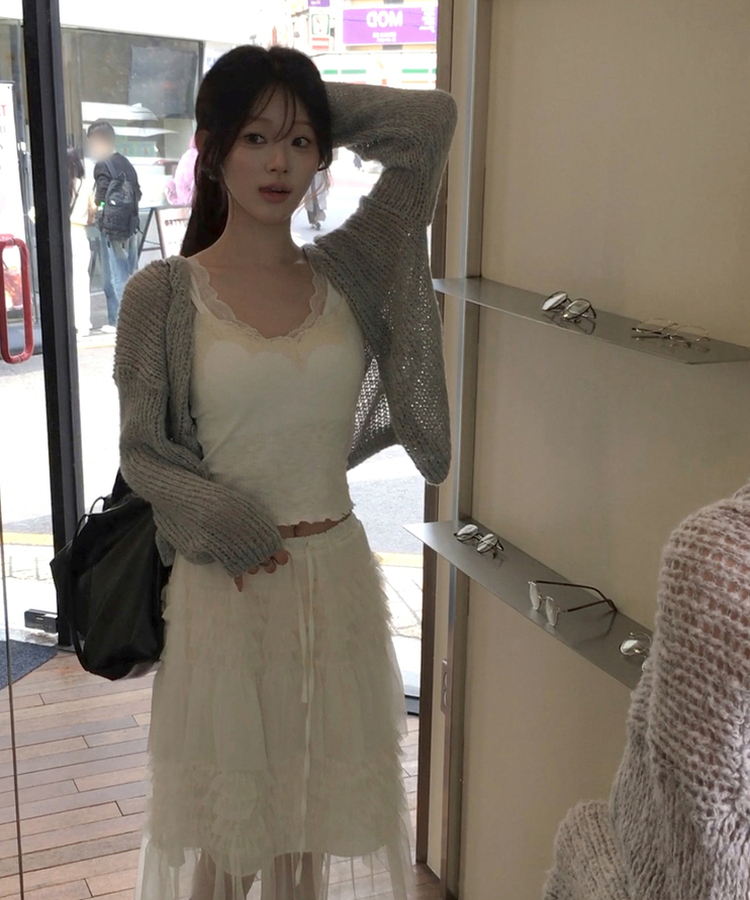 レースキャミソール IVORY
