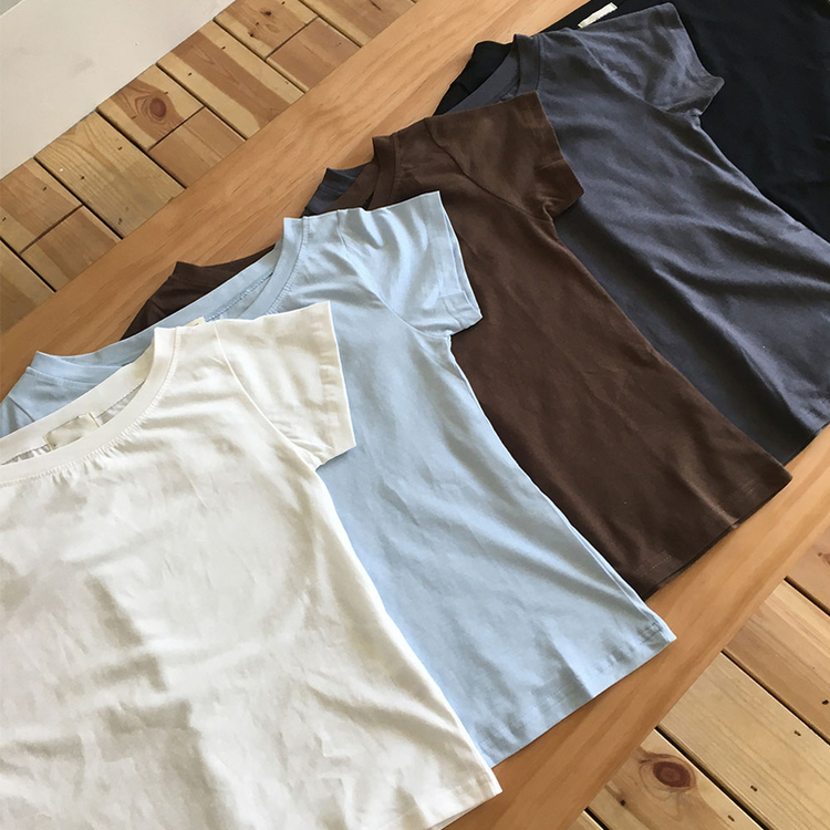 ワンショルダー半袖Tシャツ(5color)