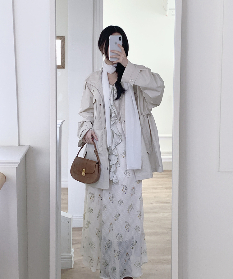 ガーデンフラワーワンピース IVORY