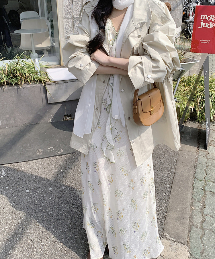 ガーデンフラワーワンピース IVORY