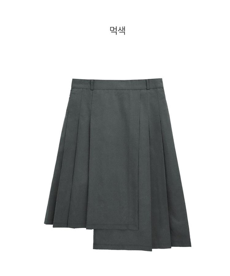 プリーツミディスカート