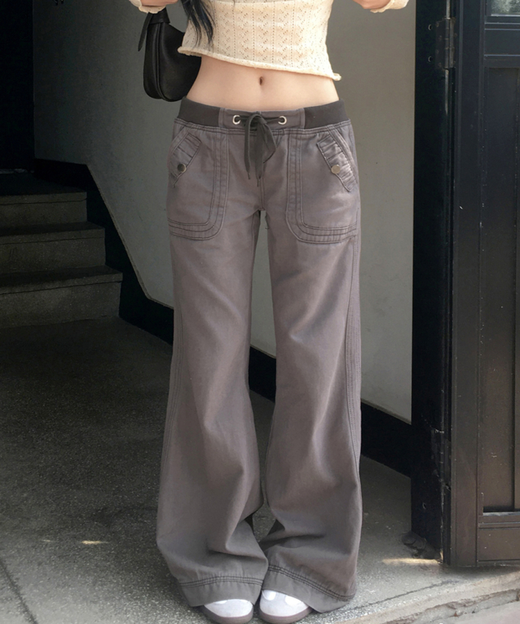 ビンテージセミブーツカットパンツ CHARCOAL