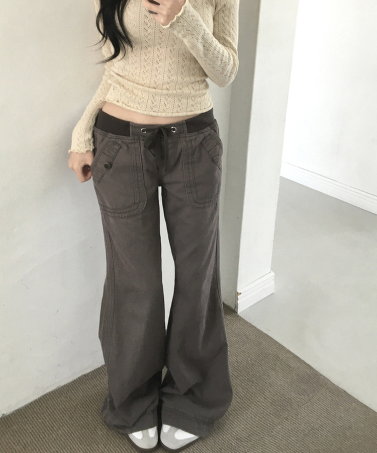 ビンテージセミブーツカットパンツ CHARCOAL