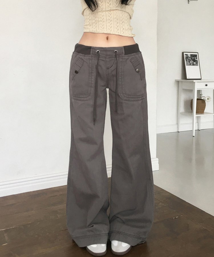 ビンテージセミブーツカットパンツ CHARCOAL