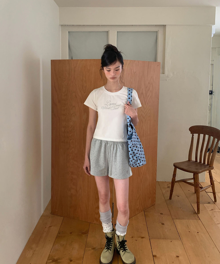 レーストラックラインショートパンツ GREY