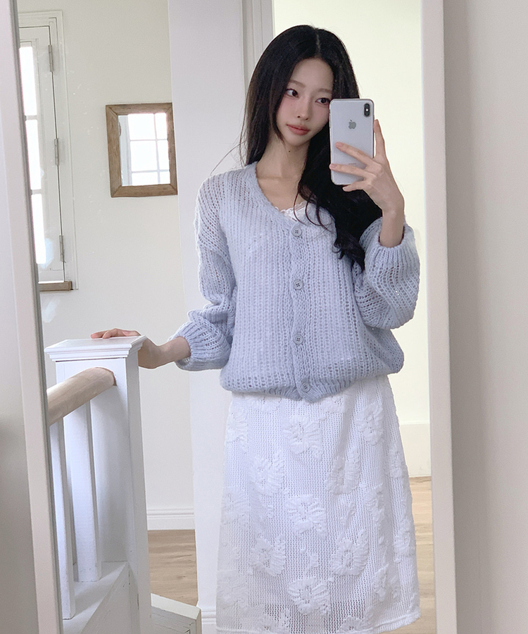 デイリーカーディガン(6color) SKY BLUE