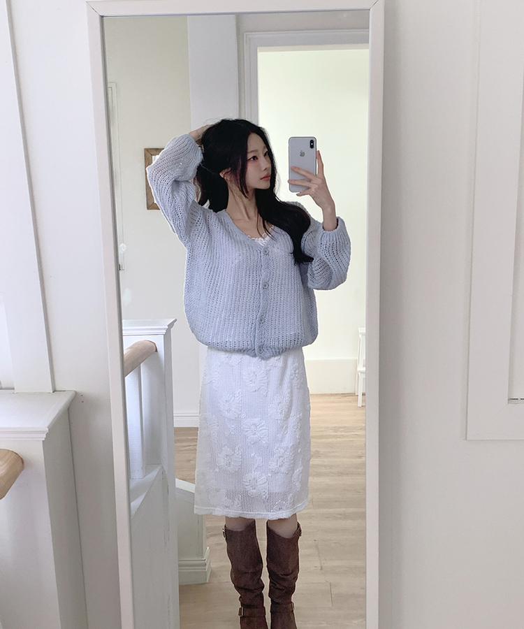 デイリーカーディガン(6color) SKY BLUE