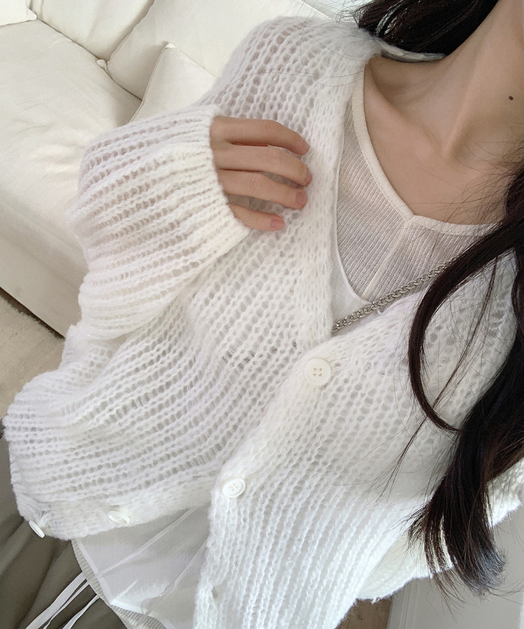 デイリーカーディガン(6color) IVORY