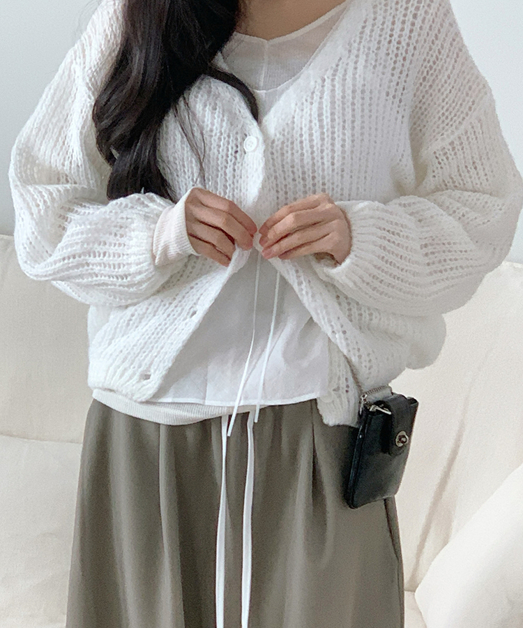 デイリーカーディガン(6color) IVORY
