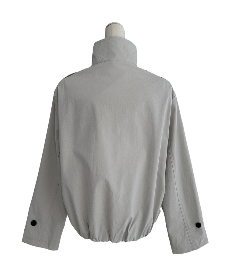 ハイネックショートトレンチジャケット