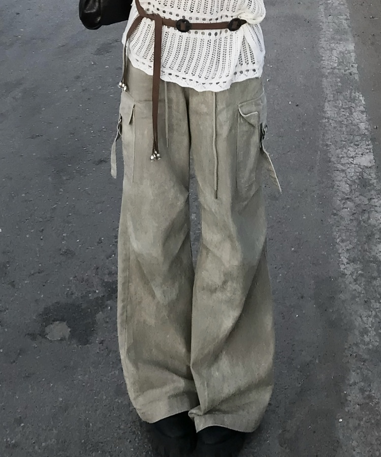ヴィンテージカーゴワイドパンツ BEIGE