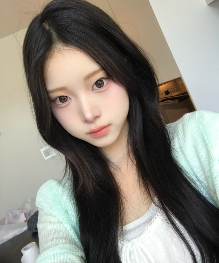 시어 리브 가디건 민트
