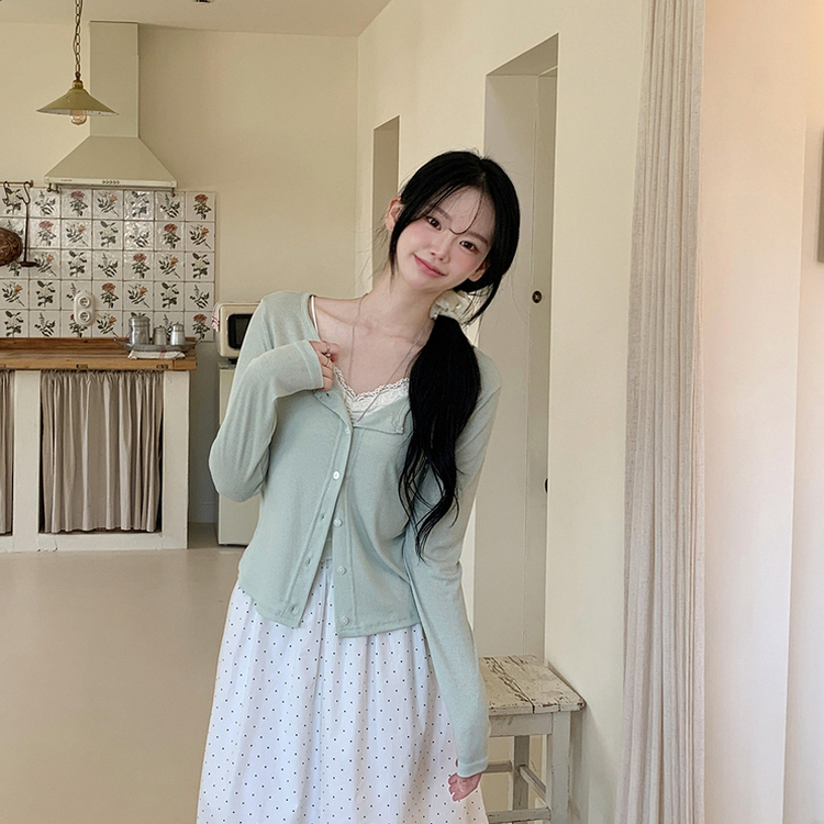 ベーシックリブカーディガン(5color) MINT