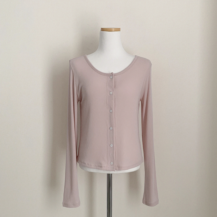 ベーシックリブカーディガン(5color)