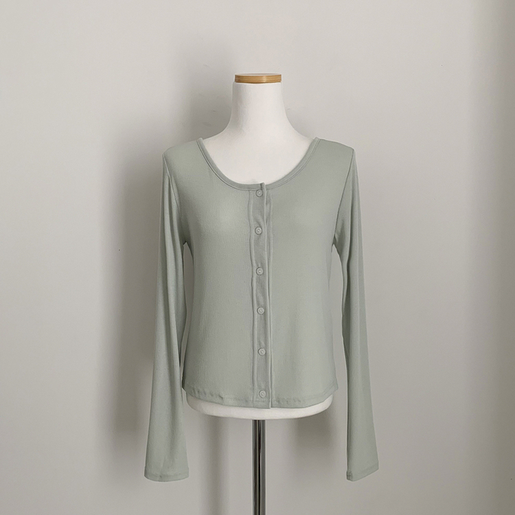 ベーシックリブカーディガン(5color)