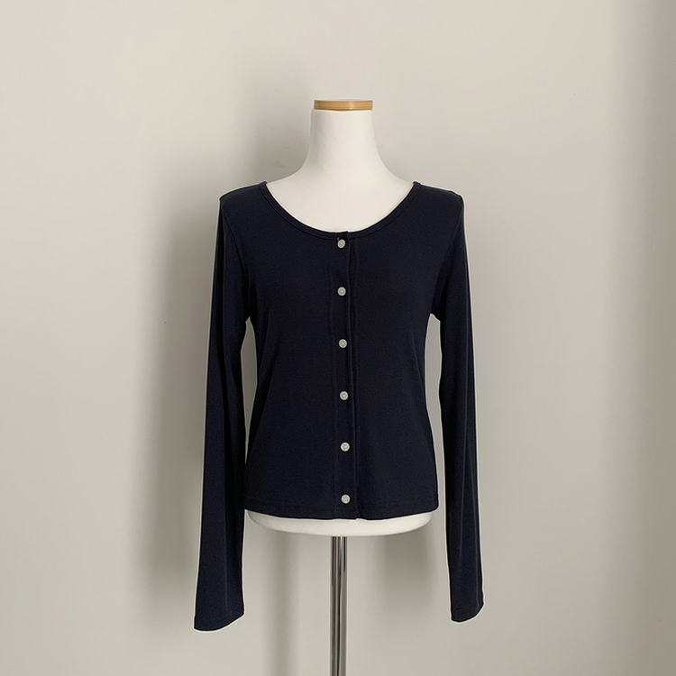 ベーシックリブカーディガン(5color)