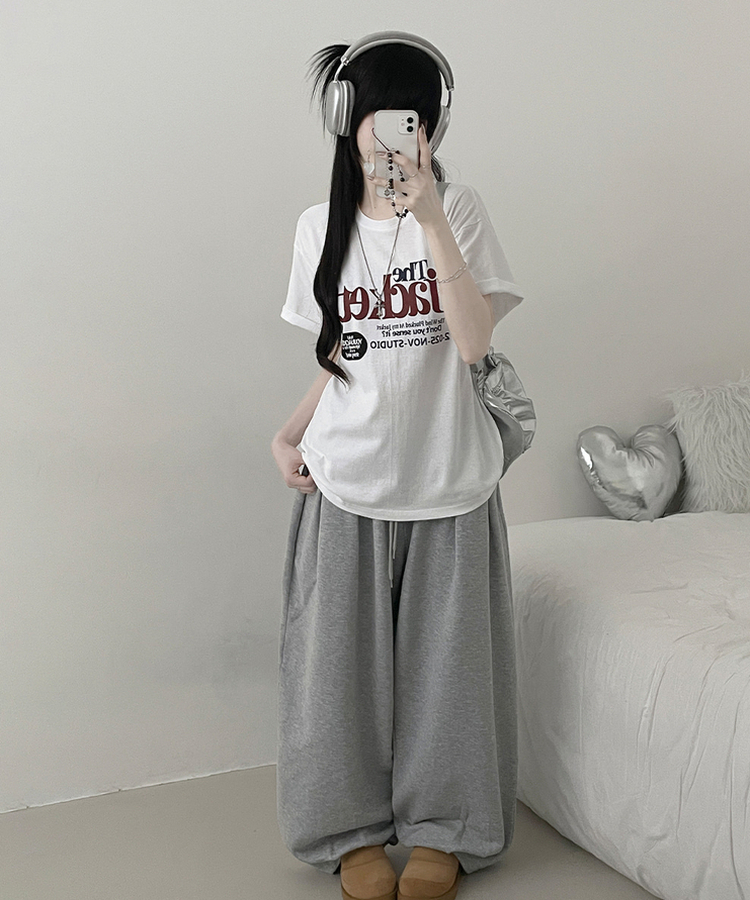 プリントボックスフィット半袖Tシャツ WHITE
