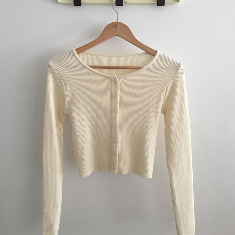 リブニットやわらかカーディガン(8color)