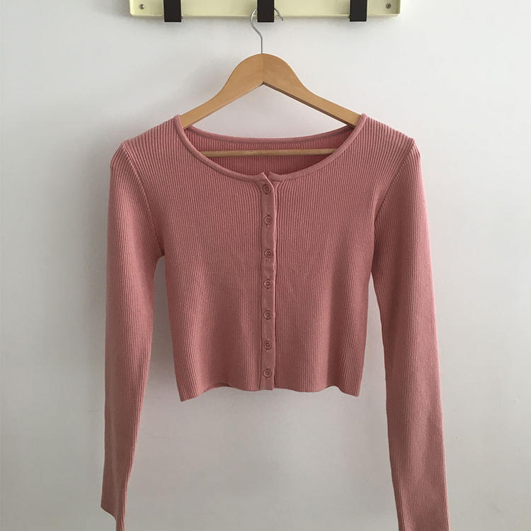 リブニットやわらかカーディガン(8color)