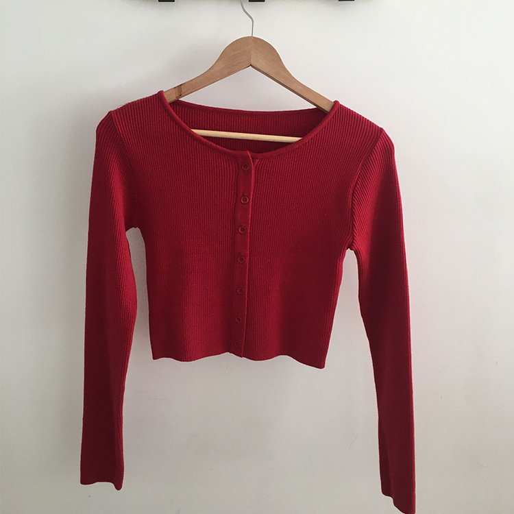 リブニットやわらかカーディガン(8color)