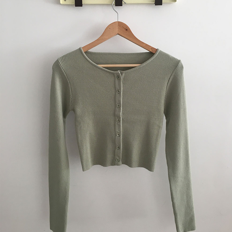 リブニットやわらかカーディガン(8color)