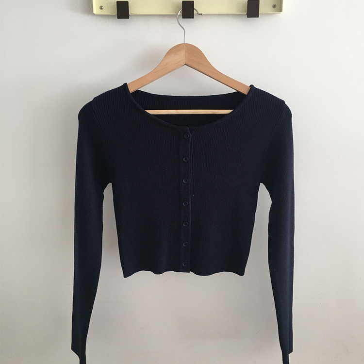 リブニットやわらかカーディガン(8color)